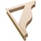 Ekena Millwork 5 1/2-in W x 32-in D x 40-in H Funston Slat Rough Cedar Woodgrain TimberThane Outlooker, Primed Tan OUTUR055X32X40FST24RCPR - alternate 6